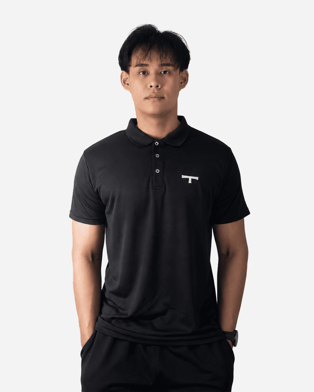 AIRE™ Polo Tee Black