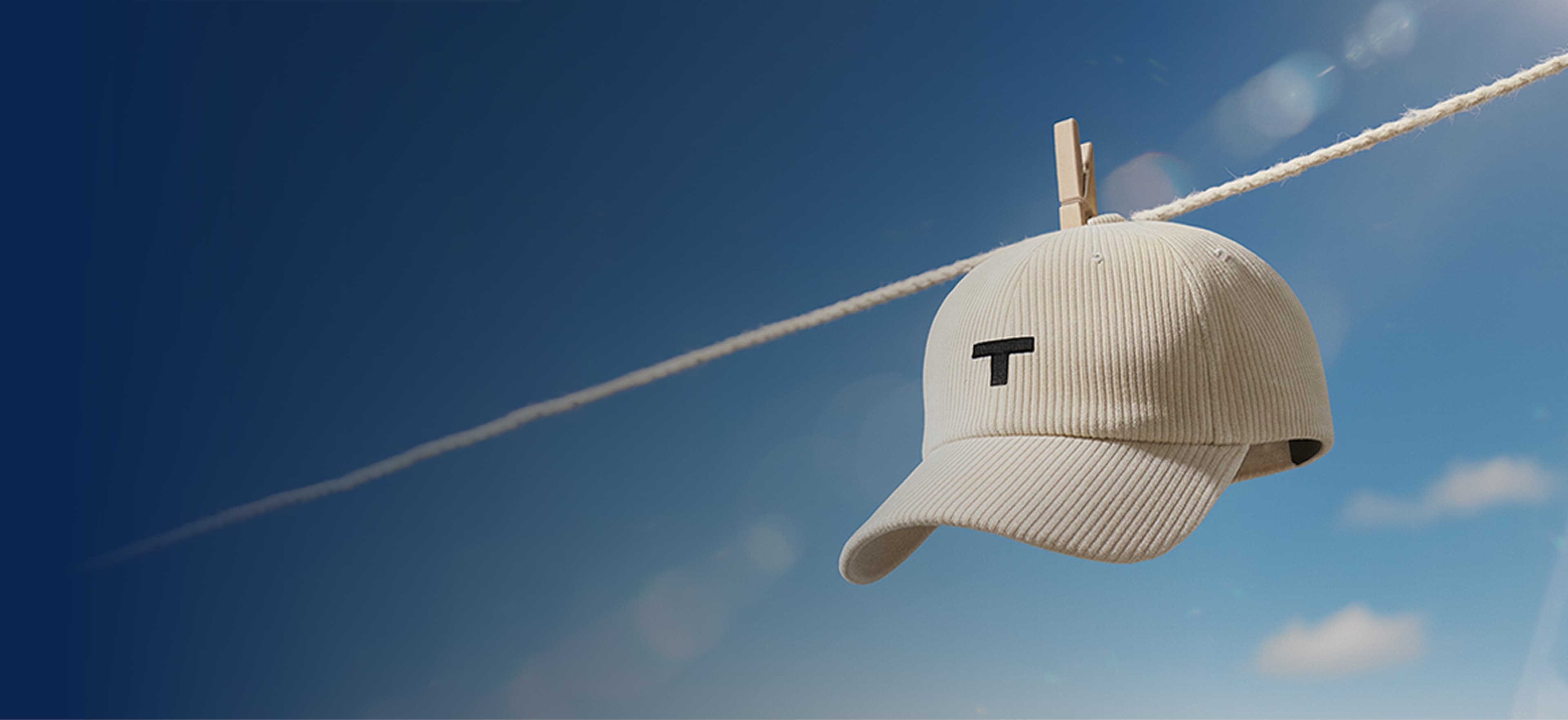 T-Cap Beige corduroy cap